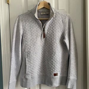 LL Bean Quilted Quarter Zip Sweatshirt